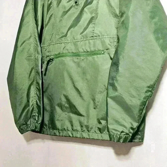 John Deere Mens Green Wind/Rain Resistant Pullover Polyester Jacket Large - Picture 3 of 9